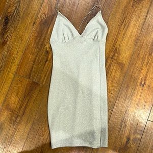 SEXY SPAGHETTI STRAPS SHINY MINI DRESS